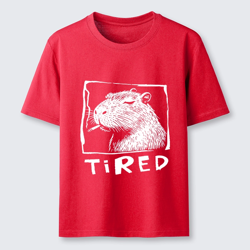 Tokyo-Tiger Tired Life Funny Capybara Art Classic T-Shirt