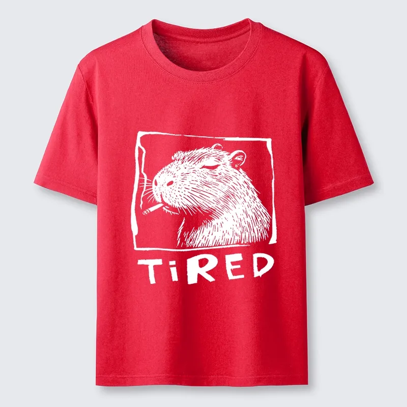 Tokyo-Tiger Tired Life Funny Capybara Art Classic T-Shirt