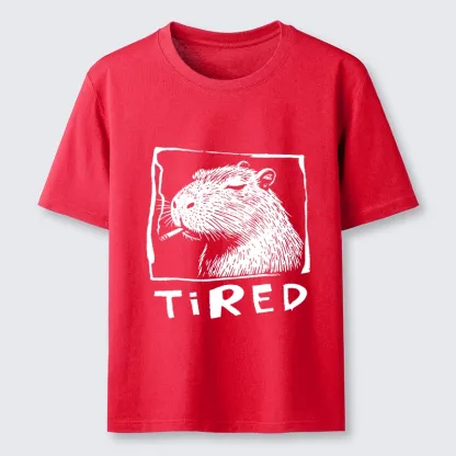 Tokyo-Tiger Tired Life Funny Capybara Art Classic T-Shirt