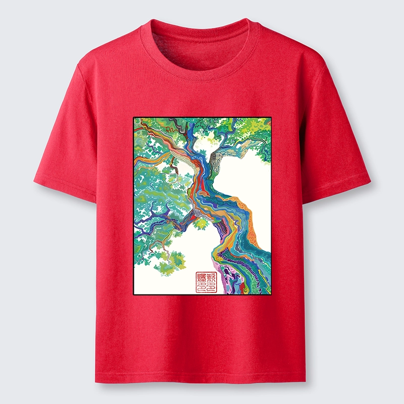 Tokyo-Tiger Colorful Magic Tree Classic T-Shirt