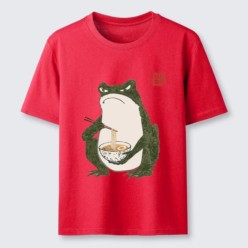 Tokyo-Tiger Grumpy Frog Loves Ramen Classic T-Shirt