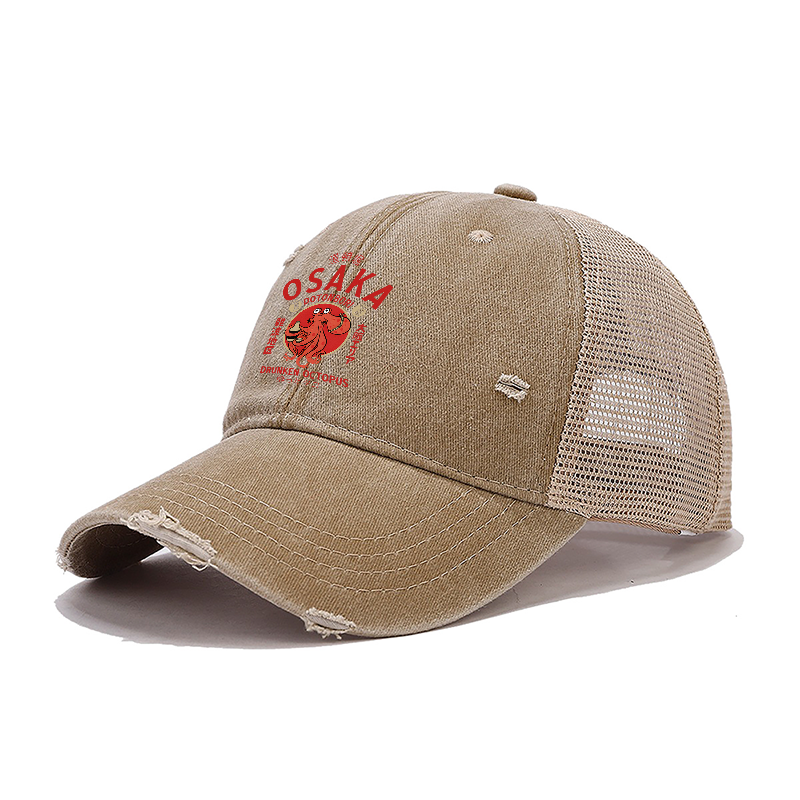 Tokyo-Tiger Drunken Octopus Japan Trucker Cap