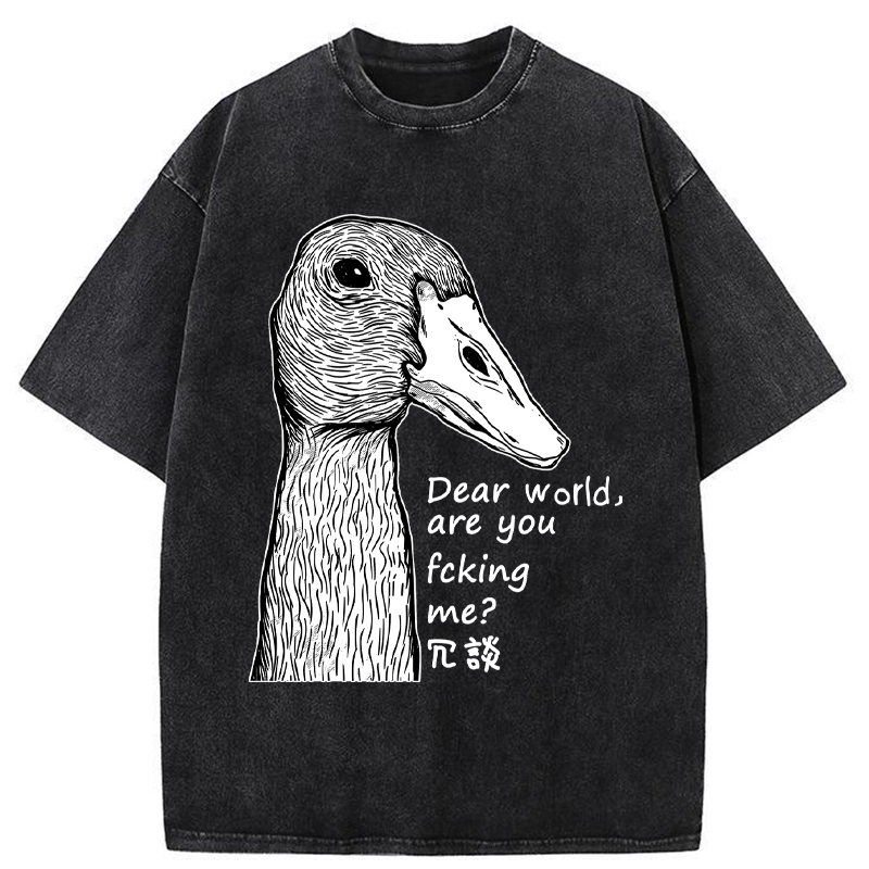 Tokyo-Tiger Joking Duck Washed T-Shirt