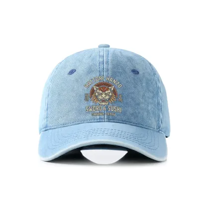 Tokyo-Tiger Hattori Lion Japanese Samurai Denim Cap