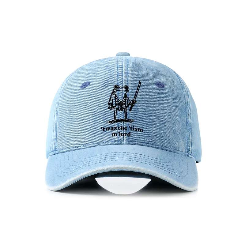 Tokyo-Tiger Focused Samurai Frog Denim Cap