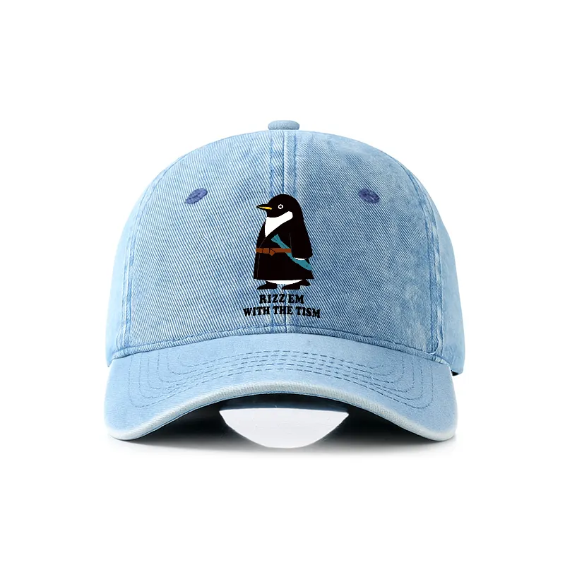 Tokyo-Tiger Rizz'Em With The Tism Denim Cap