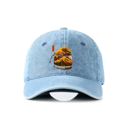 Tokyo-Tiger The Great Wave Off Coffee Japanese Denim Cap