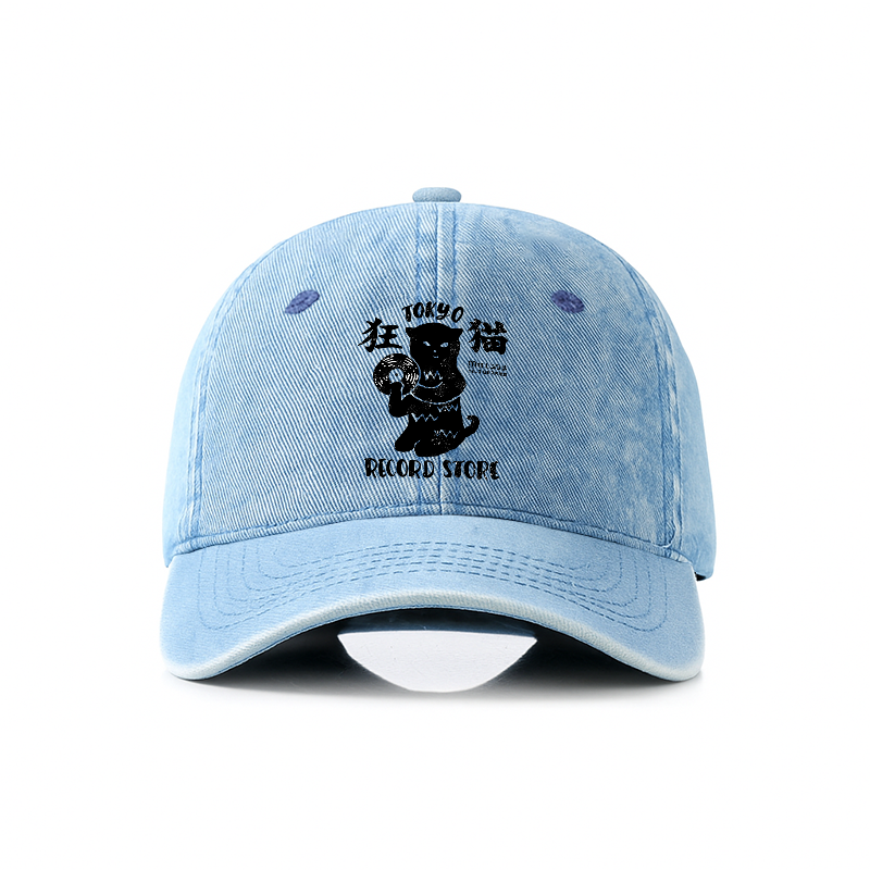 Tokyo-Tiger Tokyo Record Store Cat CD Denim Cap