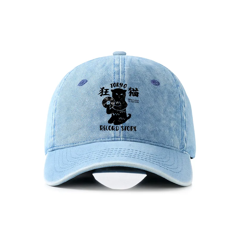 Tokyo-Tiger Tokyo Record Store Cat CD Denim Cap