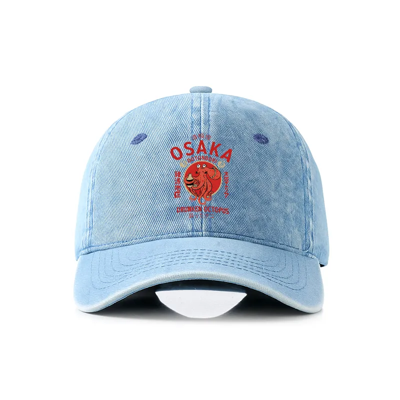 Tokyo-Tiger Drunken Octopus Japan Denim Cap
