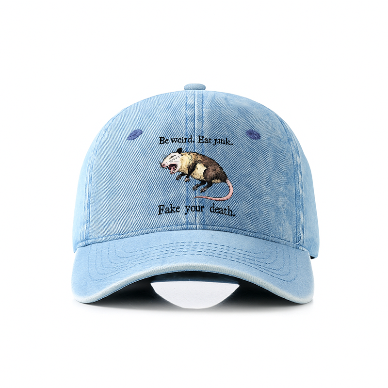 Tokyo-Tiger Possum Playing Dead Denim Cap
