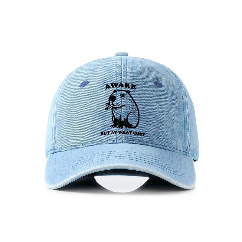 Tokyo-Tiger Smoking Capybara Denim Cap