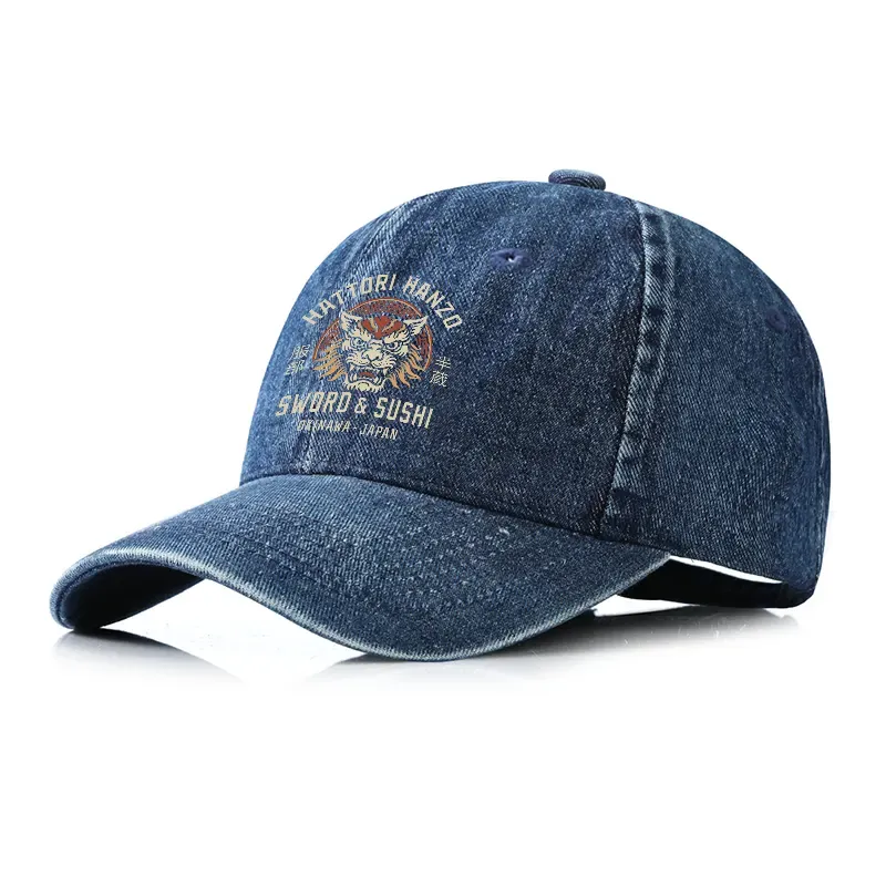 Tokyo-Tiger Hattori Lion Japanese Samurai Denim Cap