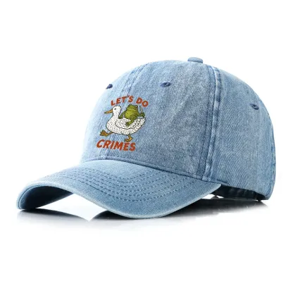 Tokyo-Tiger Frog Ready To Commit Crime Denim Cap