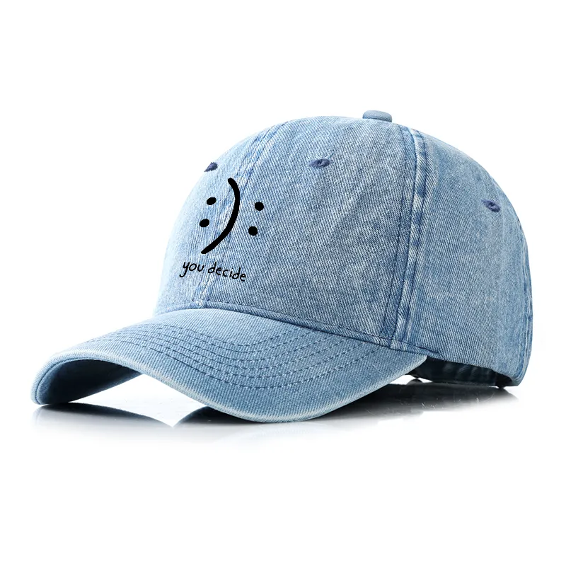 Tokyo-Tiger Laugh Or Sad Denim Cap