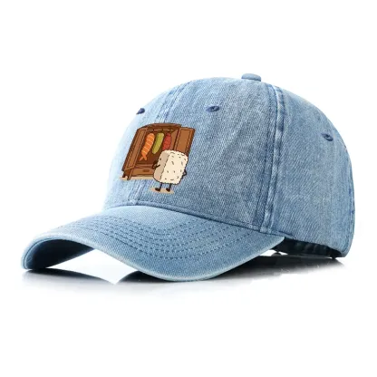 Tokyo-Tiger Sushi Pick Out  Denim Cap