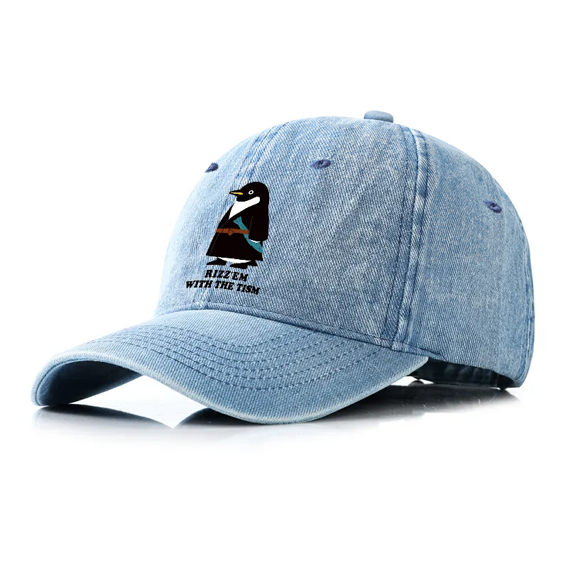 Tokyo-Tiger Rizz'Em With The Tism Denim Cap