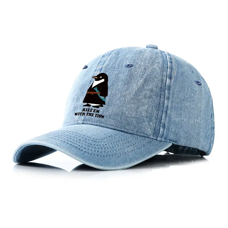 Tokyo-Tiger Rizz'Em With The Tism Denim Cap