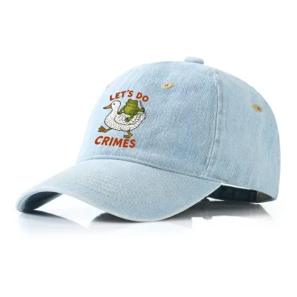Tokyo-Tiger Frog Ready To Commit Crime Denim Cap