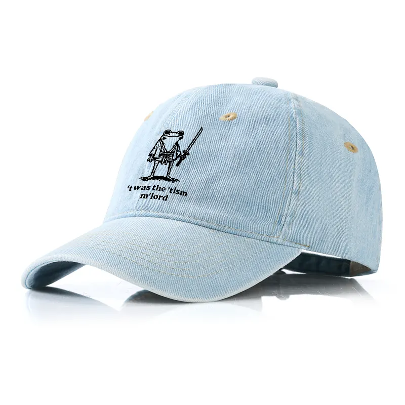 Tokyo-Tiger Focused Samurai Frog Denim Cap