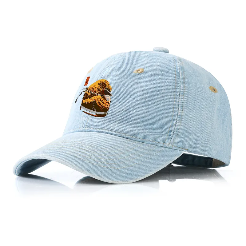 Tokyo-Tiger The Great Wave Off Coffee Japanese Denim Cap