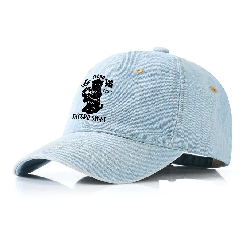 Tokyo-Tiger Tokyo Record Store Cat CD Denim Cap