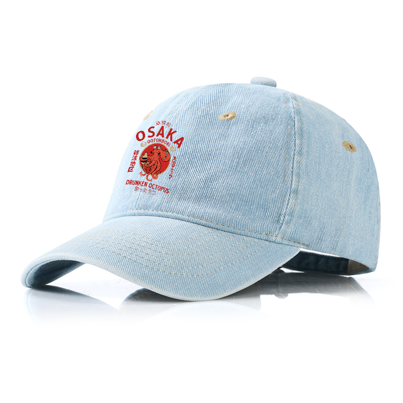 Tokyo-Tiger Drunken Octopus Japan Denim Cap