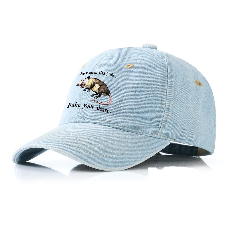 Tokyo-Tiger Possum Playing Dead Denim Cap