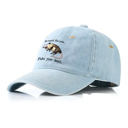 Tokyo-Tiger Possum Playing Dead Denim Cap