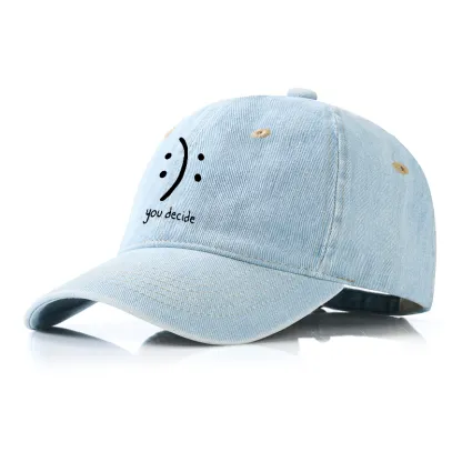 Tokyo-Tiger Laugh Or Sad Denim Cap