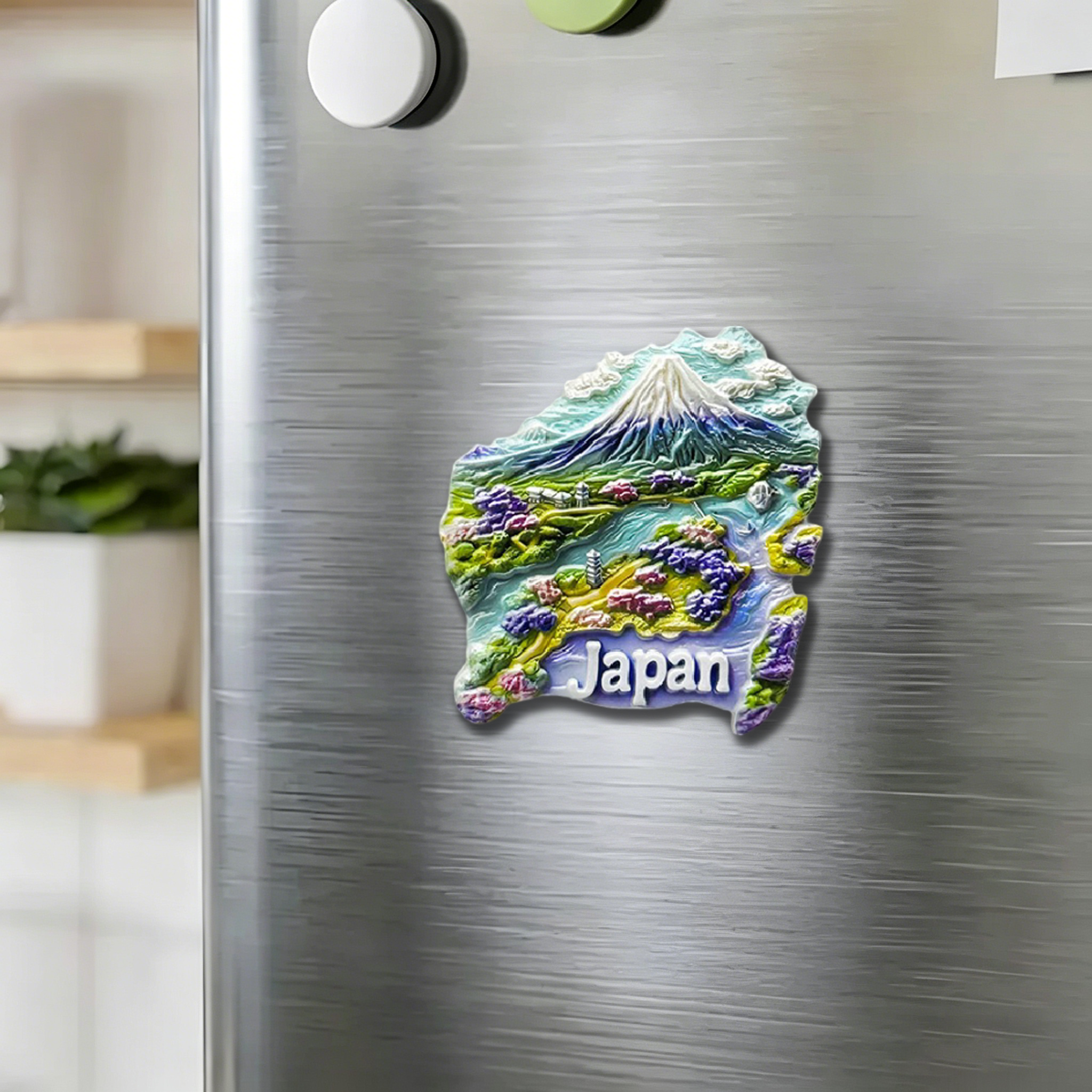 Tokyo-Tiger Japanese Mountains And Rivers Fridge Magnet