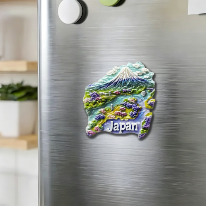 Tokyo-Tiger Japanese Mountains And Rivers Fridge Magnet