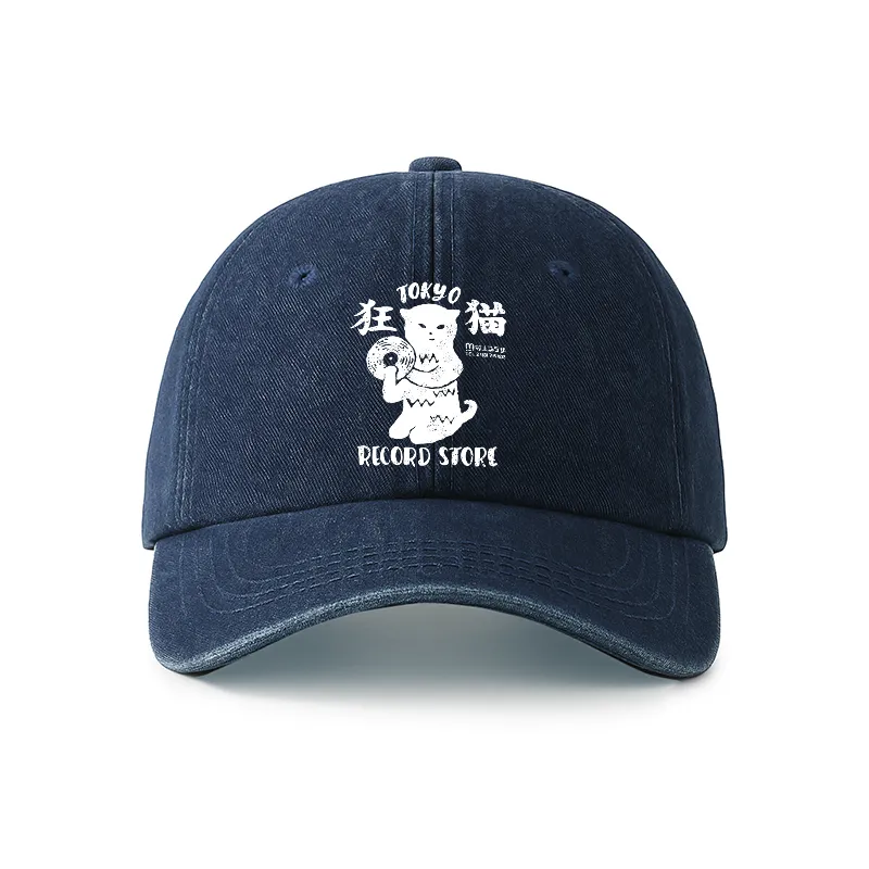 Tokyo-Tiger Tokyo Record Store Cat CD Denim Cap