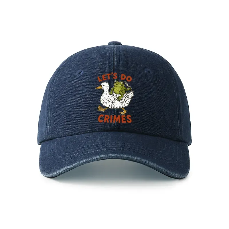 Tokyo-Tiger Frog Ready To Commit Crime Denim Cap