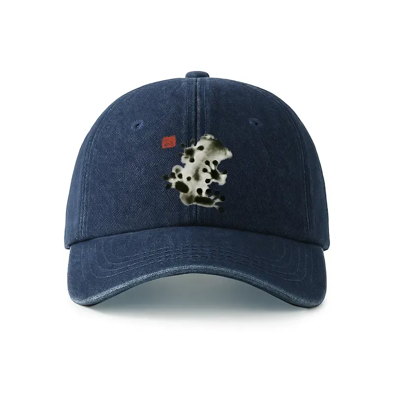 Tokyo-Tiger Ink Painting Frog Denim Cap