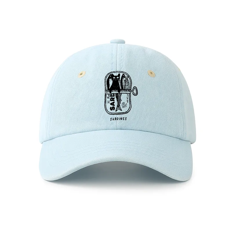 Tokyo-Tiger Cat Hiding In A Sardine Can Denim Cap