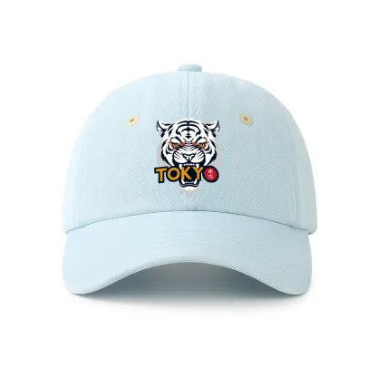 Tokyo-Tiger Logo Washed Denim Cap