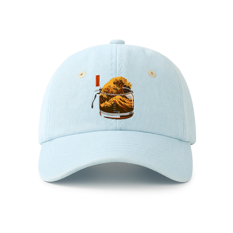 Tokyo-Tiger The Great Wave Off Coffee Japanese Denim Cap