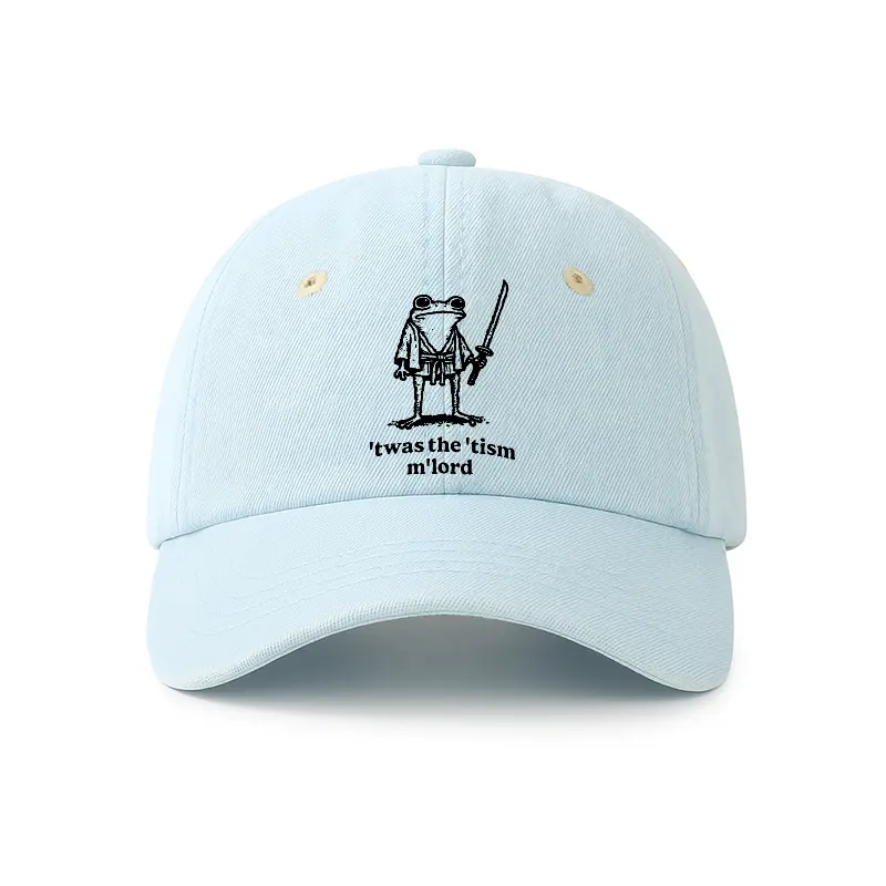 Tokyo-Tiger Focused Samurai Frog Denim Cap