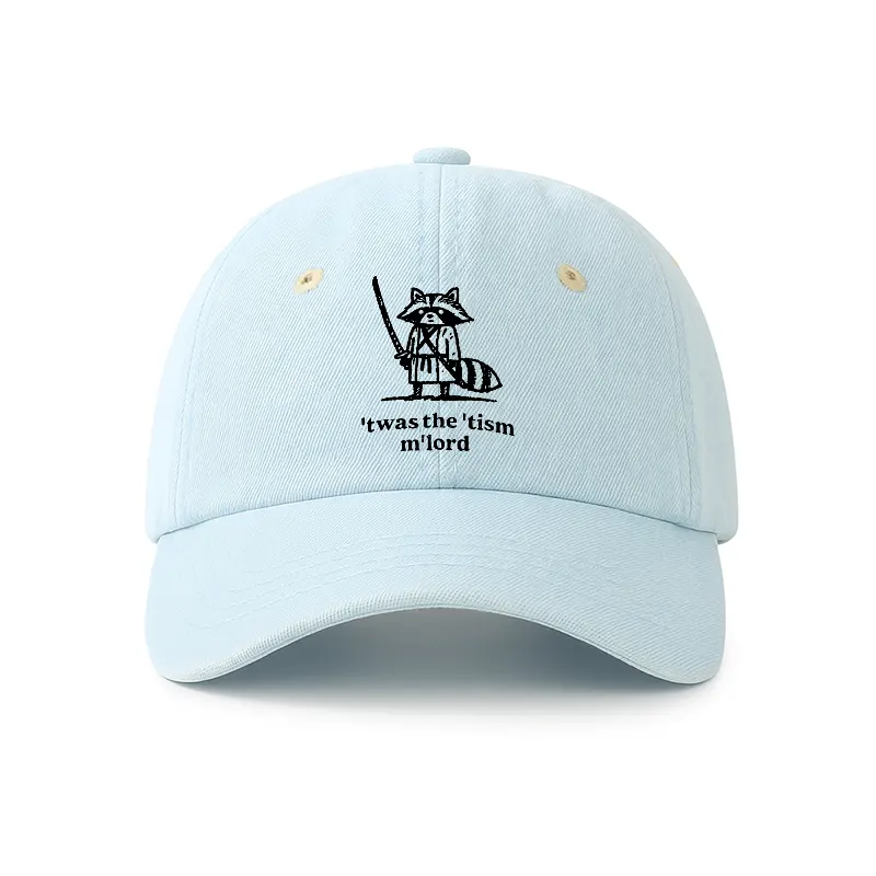 Tokyo-Tiger Focused Samurai Raccoon Denim Cap