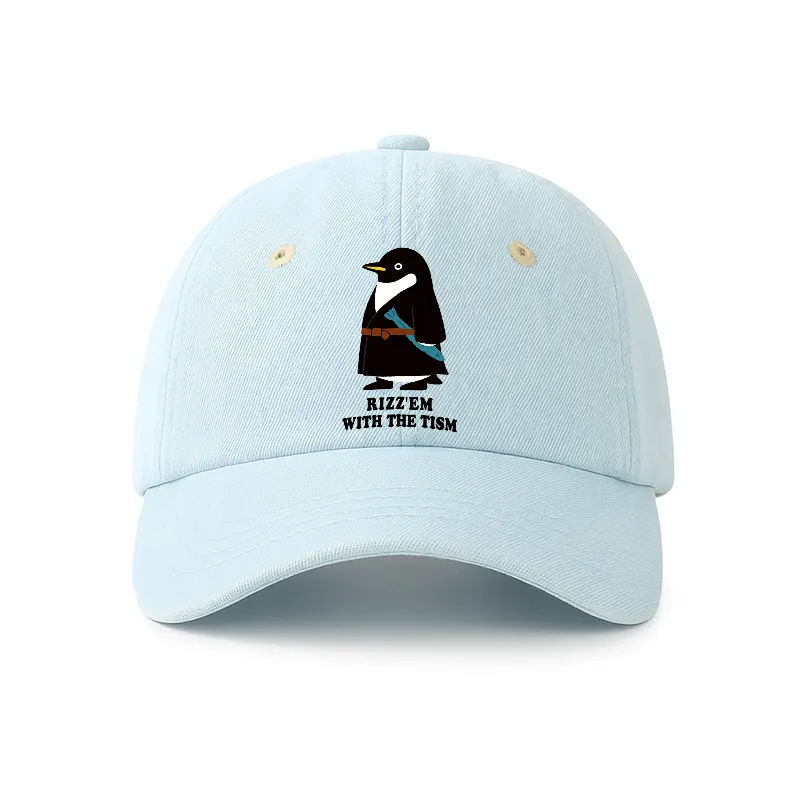 Tokyo-Tiger Rizz'Em With The Tism Denim Cap