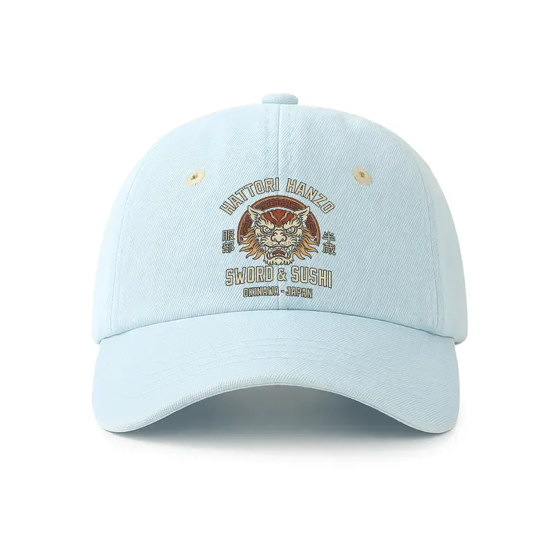 Tokyo-Tiger Hattori Lion Japanese Samurai Denim Cap