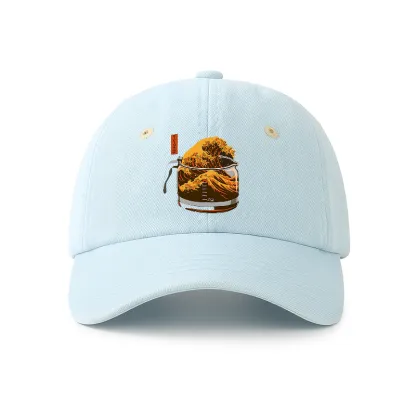 Tokyo-Tiger The Great Wave Off Coffee Japanese Denim Cap