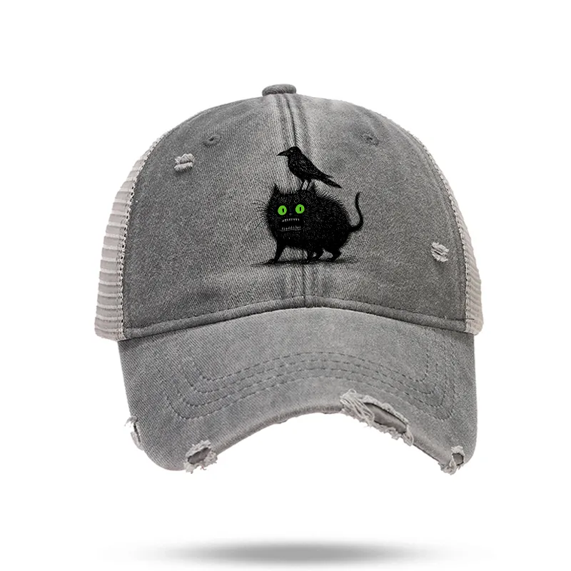Tokyo-Tiger Funny Look here, hooman-Cat meme Trucker Cap
