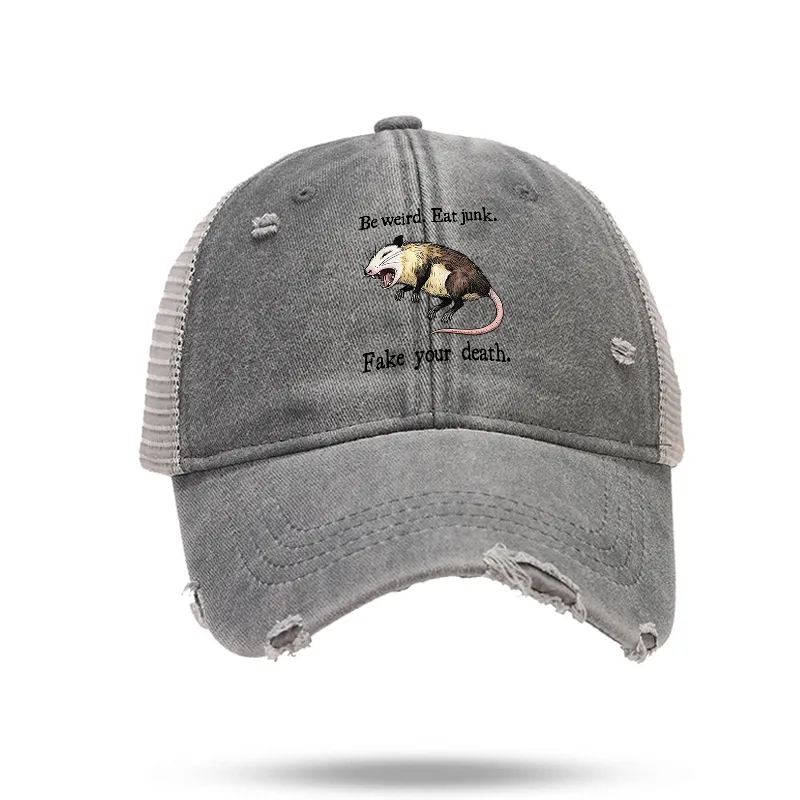 Tokyo-Tiger Possum Playing Dead Trucker Cap