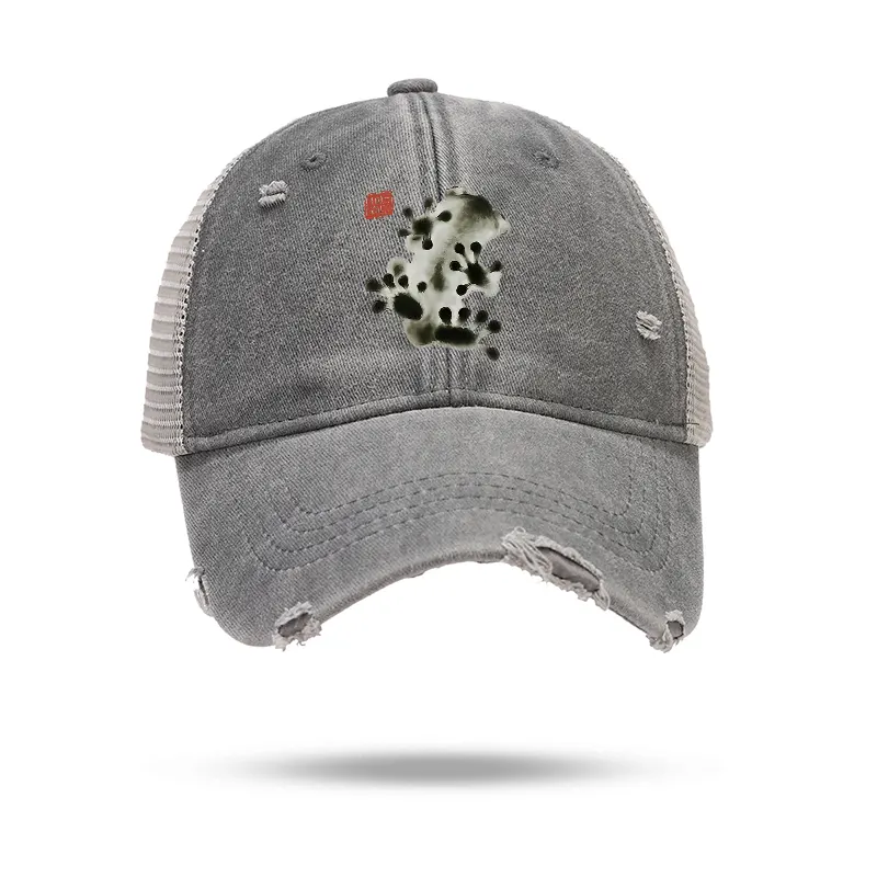 Tokyo-Tiger Ink Painting Frog Trucker Cap