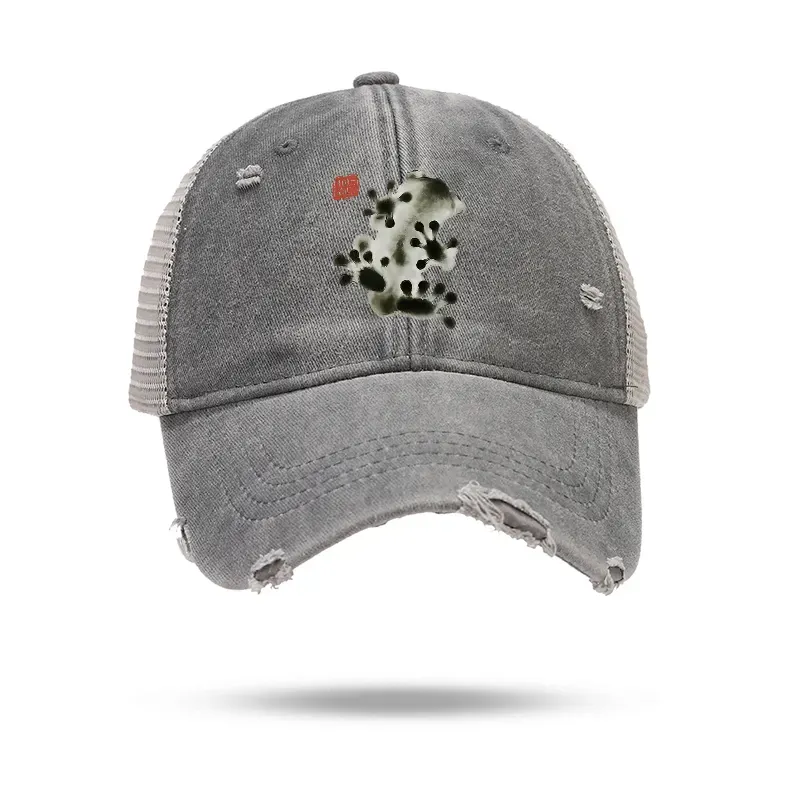 Tokyo-Tiger Ink Painting Frog Trucker Cap