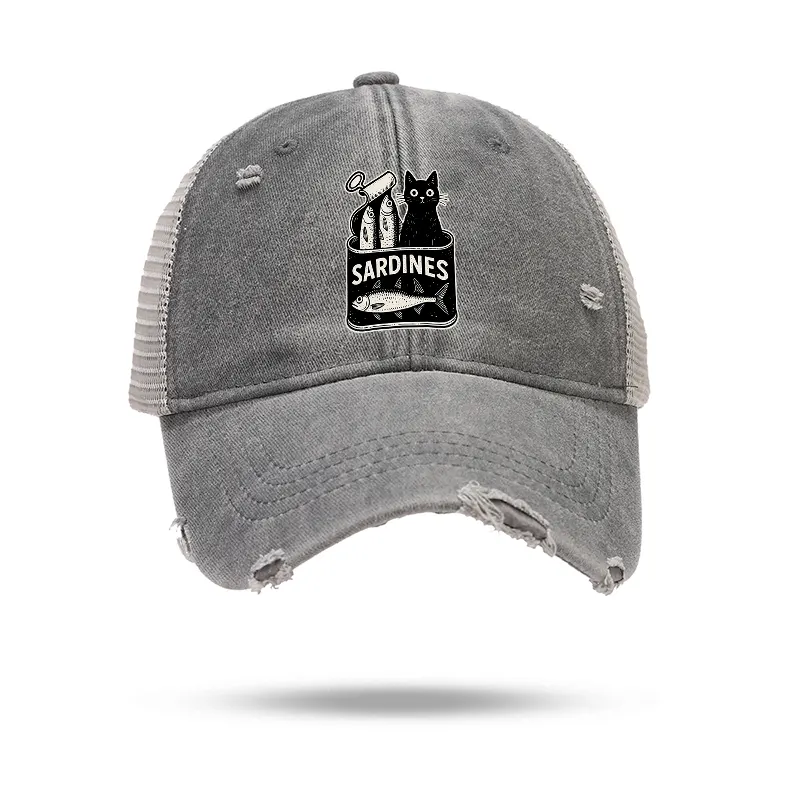 Tokyo-Tiger Cat And Canned Fish Trucker Cap