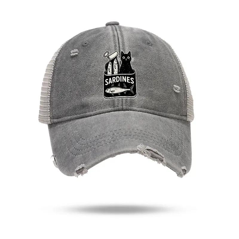 Tokyo-Tiger Cat And Canned Fish Trucker Cap