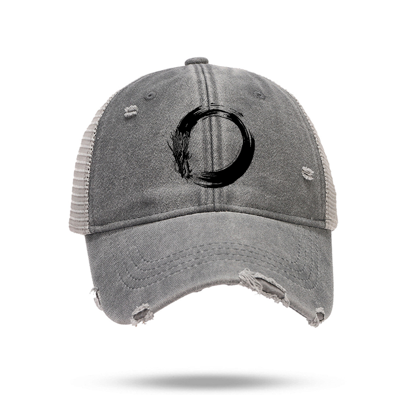 Tokyo-Tiger Dragon's Circle Trucker Cap